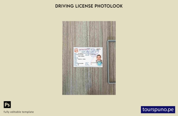 Plantilla FRONTAL lista para imprimir Nepal DL photolook